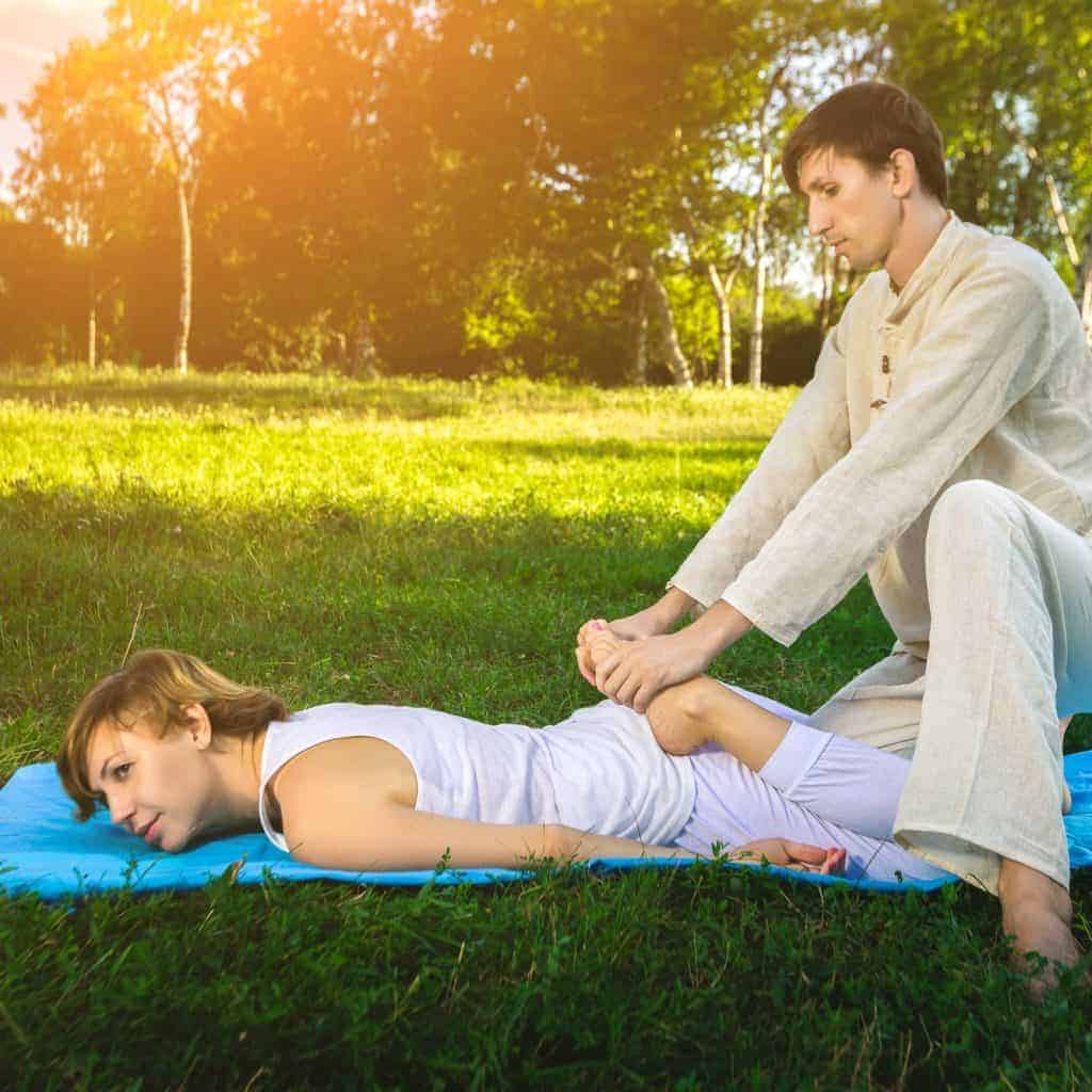Thai massage mit yoga